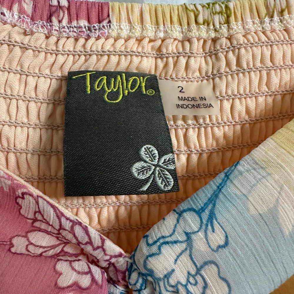 NWT Taylor Patchwork Maxi Dress 2 - Picture 6 of 8